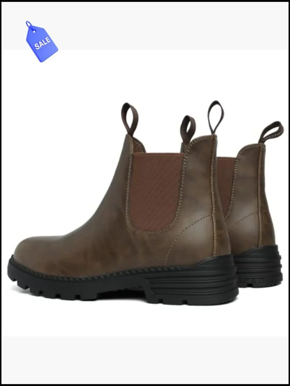 Women's Chelsea Ankle Boots with Faux Fur Lining, Waterproof Hiking Boots